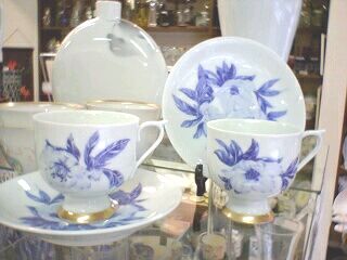 深川製磁 オリエンタルブルーペアーコーヒー碗皿 | 陶器のすぎうら