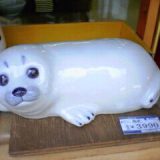 あざらしの陶枕