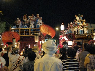 当番町山車競り合い